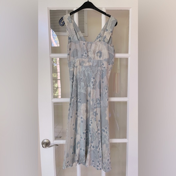 Jigsaw London - 100% Silk Watercolor Dress - US Size 6 - Picture 2 of 5